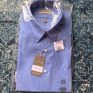 Van Heusen fitted men’s dress shirt new with tags